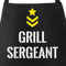 MoonWorks Grill Sergeant Grill-Schürze für Herren mit Spruch schwarz unisize