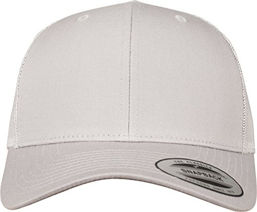 Flexfit Unisex 6606-RetroTrucker Retro Trucker, silver, one size