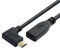 chenyang Cavo di prolunga USB C USB 3.1 Gen 2 10Gbps maschio a femmina ricarica rapida trasferimento dati cavo di prolunga angolato a 90 gradi 0,2 m