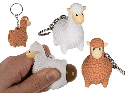 Schlüsselanhänger Metall Lama Squeeze Pop Fart 6cm