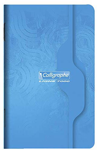 Calligraphe Clairefontaine 68C - Packung mit 10 Heften Calligraphe geheftet, 9 x 14 cm, kariert, 48 Blatt, 70g, farbig sortiert, 1 Pack