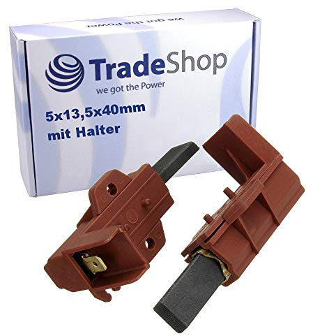 2x Kohlebürsten Motorkohlen für Waschmaschinen (z.B. kompatibel mit Philips, Bosch, Siemens, Bauknecht, Whirlpool und viele weitere)