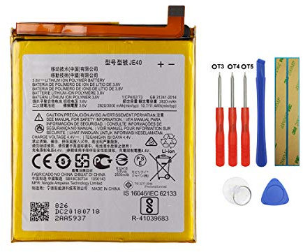 Swark Batteria sostitutiva JE40 compatibile con Motorola Moto One P30 Play XT1941 Moto G7 Play XT1952 con strumenti