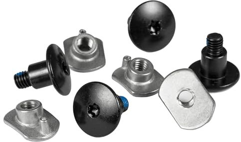 Powerslide Inline Skate Ersatzteil V. Cuff Schraube, schwarz, 1 Set