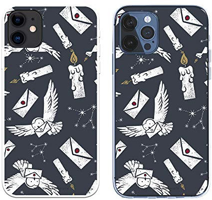 Schutzhülle für iPhone 12 - iPhone 12 Pro, offizielles Harry Potter Milch-Silhouetten zum Schutz Ihres Handys. Flexible Silikonhülle mit offizieller Lizenz von Harry Potter.