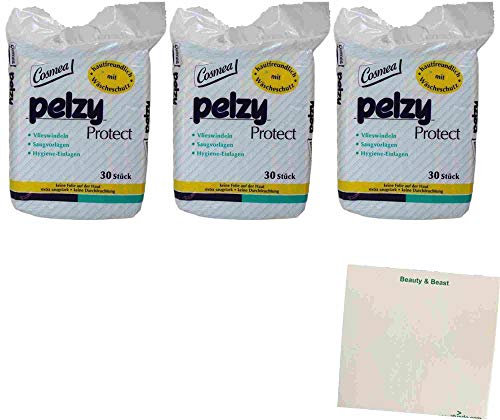 Cosmea Pelzy Protect Vlieswindeln extra saugstark 3er Pack (3x30St Packung) + usy Block