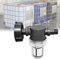 Rubinetto Raccordo Serbatoio 1000 L, Articolazione del Tubo da Giardino per Collettori di Acqua Pioggia con Funzione Filtro,S60x6 Adattatore Serbatoio Acqua IBC (1/2'' Filo esterno)