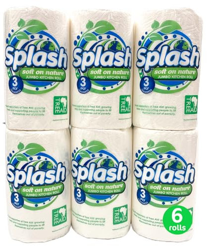 Jumbo Rolls Splash Soft on Nature, 3PLY Thickness Eco Friendly Sustainable Kitchen Towel Paper (6)