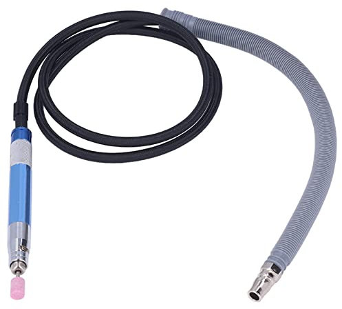 Uadme Mikro Stabschleifer, 1/8 Druckluft Stabschleifer Satz, zum Reinigen von Schmuck, Formen, Rotoren, Bremsbelägen, 75000RPM Freie Geschwindigkeit, Durchschnittlicher Luftverbrauch 60 l/min