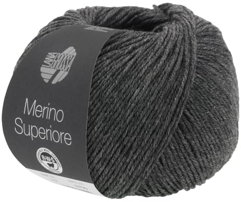 LANA GROSSA Merino Superiore | Pure, extrafeine Merinowolle waschmaschinenfest und filzfrei | Handstrickgarn aus 100% Schurwolle (Merino extrafein) | 50g Wolle zum Stricken & Häkeln | 180m Garn FB6