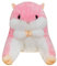 Comfy Plush Hamster Throw Pillow Bed/Sofa/Floor Backrest for Reading Gaming Watching TV Relieve Pain Lumbar Support Cushion Cute Chair Back Waist Pad for Young Women Girls Kids Sleep Relax Gifts