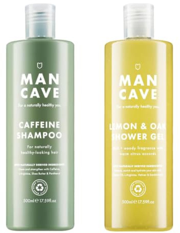 ManCave Lemon & Oak Shower & Shampoo Duo 500ml for Men