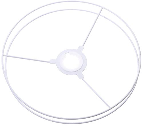 OSALADI 2 Satz Lampenschirm Ring Drahtring Lampenschirm Halterahmen Gestell Rund Metall Draht zum Basteln von Lampenschirmen für Tischlampe Stehlampe Lampenfassung Wohnzimmer Schlafzimmer 30CM