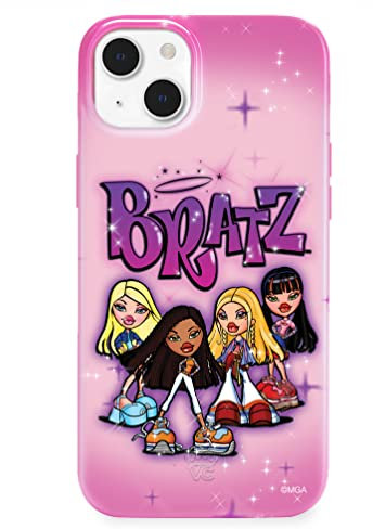 VELVET CAVIAR x Bratz Schutzhülle für iPhone 14, kompatibel mit MagSafe, 3 m Falltest, Pink, Airbrush Angels