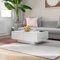 INLIFE Couchtisch Hochglanz-Weiß 90x60x31 cm Holzwerkstoff,Weiß,27KG,804181