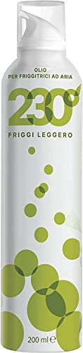 Zeus Party 230° Olio spray per Friggitrici ad Aria 200 ml–Nebulizzatore Olio Alimentare.–Olio di Girasole Alto Oleico & Olio di Avocado & Olio di Riso