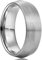 NUNCAD Wolfram Ring Herren Ehering 8mm Silber Partnerrringe Verlobungeringe Fashion Schmuck Gebürstete Größe 62 (19.7)