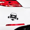 Adesivo Sticker Compatibile per Fiat Uno Turbo Down out Dub JDM Tuning prespaziato PVC per Auto Lunotto Finestrino Scegli Colore cod.1959 (070 Nero)