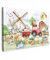 MuchoWow© Leinwand 90x60 cm Deko Schlafzimmer Aesthetic Leinwandbilder Wohnzimmer Gemälde Foto Geschenk Living Room Decoration Jugendzimmer - Bauernhof - Traktor - Kinder - Tiere