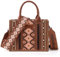 Wrangler Azteken-Tragetasche für Damen, Boho-Schultertaschen und Handtaschen, Angel Diamond Oakwood (Gitarrengurt)