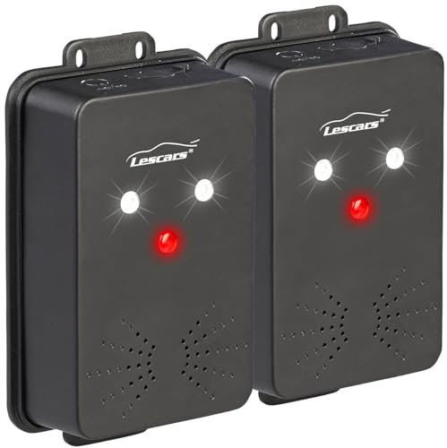 Lescars Rattenabwehr: 2er-Set Mobile 3in1-Hochfrequenz-Marder-Abwehrgeräte, 12-24 kHz, 80 dB (Mobiler Marderschreck, Marder-Abschreckung, Zigarettenanzünder)