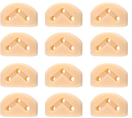 Clyictz 12 Stück klassische Gitarren-Rollen Saitenbäume Retainer Guides Gitarre Saitenschlösser Nut Block Clamp