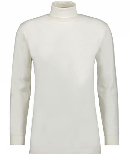 RAGMAN Herren Basic Rollkragenshirt Langarm Ecru-008, 4XL
