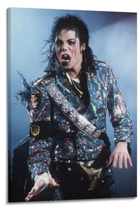 DATOZA Michael Jackson Live Poster Dekorative Malerei Leinwand Wandkunst Wohnzimmer Poster Schlafzimmer Malerei,Wandkunst Bilddruck Moderne Familienzimmer Dekor 20x30inch(50x75cm)