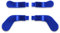 eXtremeRate 4 pcs Palettes Métalliques en Acier Inoxydable pour Xbox One Elite/Elite Series 2/Elite 2 Core Manette, Bleu Foncé Mat