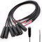 RUNCCI-YUN 6pcs connecteur Jack Femelle 3.5 TRS 3 pôles Câble Jack Audio 3.5mm, Jack Stereo 3.5 mm, connecteur Jack 3.5 a souder,pour réparation de câble Audio(30cm