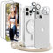 GUtttGU Handykette für iPhone 12 Pro Hülle mit Band mit 2 Displaychutz Glas + 2 Kamera Schutzfolie Transparent Handyhülle Kompatibel mit Magsafe Schutzhülle Case für iPhone 12 Pro/iPhone 12 Klar