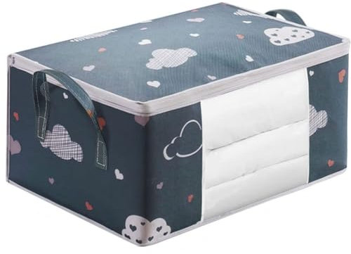 LOLPALONE Aufbewahrungstasche, Aufbewahrungstasche für Kleidung, Bettdecke, Zum Organisieren Von Schlafzimmer, Schrank, Kleidung, Bettdecke, Pullover, S
