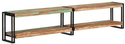 ShCuShan TV-Schrank 200x30x40 cm Massives Altholz Tv Lowboard Fernsehschrank