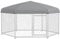PawHut Outdoor Dog Kennel with Water-Resistant, UV-Resistant Roof, Dog Run with Lockable Door for Garden, Patio, Terrace for Medium, Large Dogs, 2.1 x 1.85 x 1.5m