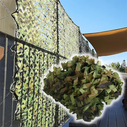 Filet de Camouflage Militaire de Anti UV Treillis de Camouflage Chasse Aveugles Filet de Camo pour Paysage Forestier Décoration Camping 1.5x5 2x5 2x6 3x8 4x3 4x6 5x10 6x12 12x10m 210D(Taille:1.5x1.50