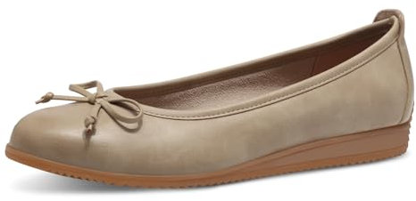 MARCO TOZZI Women's Damen Ballerinas 2-22120-44 Ballet Flat, Dune, 6 UK
