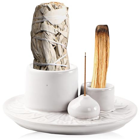 Byzesty Porta Incenso Per Bastoncini, Portancamera Di Incenso, Ciotola Di Incenso Porta Incenso In Ceramica Bruciatore Per Incenso Vassoio In Ceramica Per Meditazione E Yoga