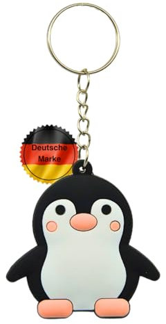 KEYSPACE Pinguin Schlüsselanhänger als süßer Schlüsselanhänger Tier Pinguin Anhänger -Partner Pinguin Geschenk