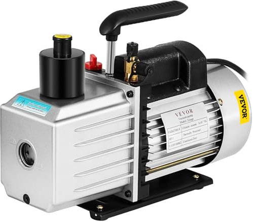 VEVOR Bomba de Vacío 8 CFM 3/4 HP Bomba de Vacío de Aire Acondicionado de Doble Etapa 220 V 0,3 PA Herramienta de Refrigerante HVAC de Vacío Definitiva para Aire Acondicionado Doméstico, Automóviles