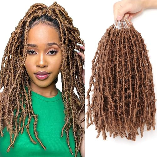 Butterfly Locs Crochet Hair Faux Locks Crochet Braids Meches Soft Locs Fausse Locks Crochet Meches Pour Tresses Africaine (#27, 30.4 CM(Lot de 8))
