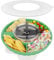Musiwanna Snack Tray with Lid for Stanley Cup 40oz/1.18L, ONLY for 40OZ, Snack Bowl Compatible with 40oz Tumbler, Silicone SnackHolder with 4 Compartments, SnackPlate, SnackStorage Top Ring (Green)