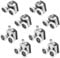 8 Pcs Curved Shower Door Rollers, 25 mm Replacement Sliding Shower Door Runners Wheels for 4-6mm Glass, with Anti-Collision Block and Screws