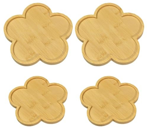 Sous-Verres À Thé 4 Pièces, Sous-Verres En Bambou, Ensemble D’Artisanat En Mosaïque, Sous-Verres En Mosaïque En Bambou, Pots De Fleurs En Mosaïque