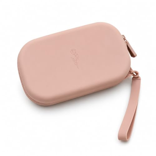 Silicone Makeup Bag | Travel Cosmetic Pouch | Makeup Brush Holder | Organiser Case | Toiletry Bag (Beige)