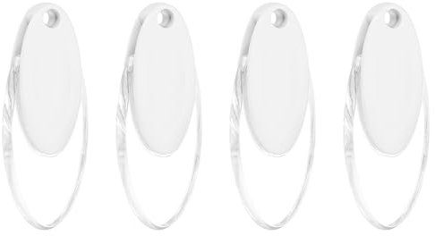 sourcing map 4Pcs Blind Cord Weight, 91mm Curtain Blinds Handles Plastic Pull String Pendants for Window Shutter Vertical Roller Blinds Accessories, White