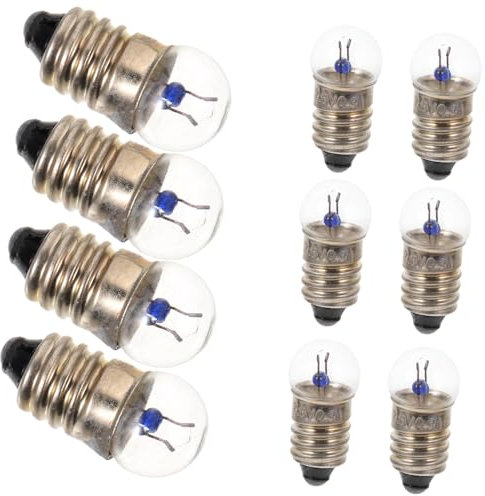 OSALADI 10 Piezas linterna e10 bombillas pequeñas vatio enchufar solar motorizado luz de prueba automotriz bombilla de linterna 2.5v 0.3a pequeña eléctrica de cuentas