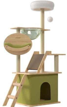 DWZXL Katzen Kletterwand Katzen-Klettergerüst, Katzennest, Katzenbaum, großer Katzenrahmen aus Holz, Haus, Kratzbaum, Raumkapsel, Katzenrahmen Klettergerüst Für Katzen(2320)