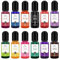 12 Stück Farbe Für Gießpulver, 12 Farbe Epoxidharz Farbe, Farbpigmente Für Gießpulver,Gießpulver Farbe Betonpigment Für Gipsbeschichtung DIY Farbige Pigmente