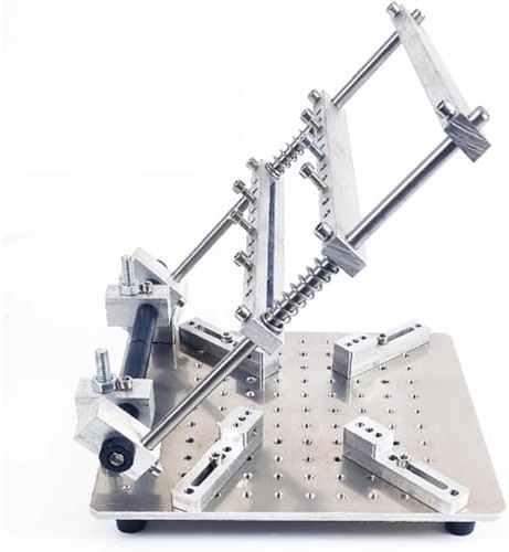 Screen Printing Station, PCB Steel Mesh Solder Paste Printing Table, Adjustable Thickness, Accuracy 0.01, Max Printing Area 170mmx170mm, for Printed Circuit Boards
