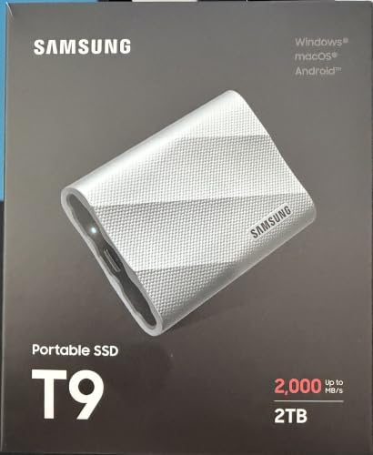 Samsung | Tragbare SSD T9 Grau – 2 TB